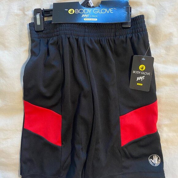 NWT Body Glove Boys' Active Shorts 2 Pack Athletic Performance Basketball Shorts - Picture 1 of 4